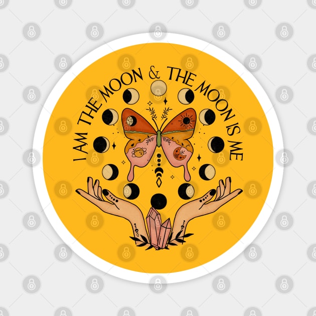 I am the moon and the moon is me Magnet by J&R collection